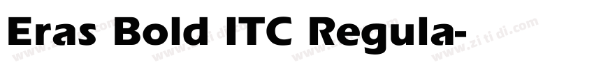 Eras Bold ITC Regula字体转换